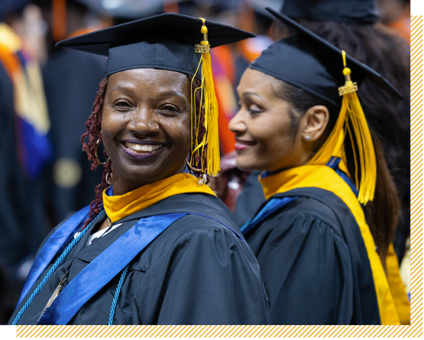 Students at graduation